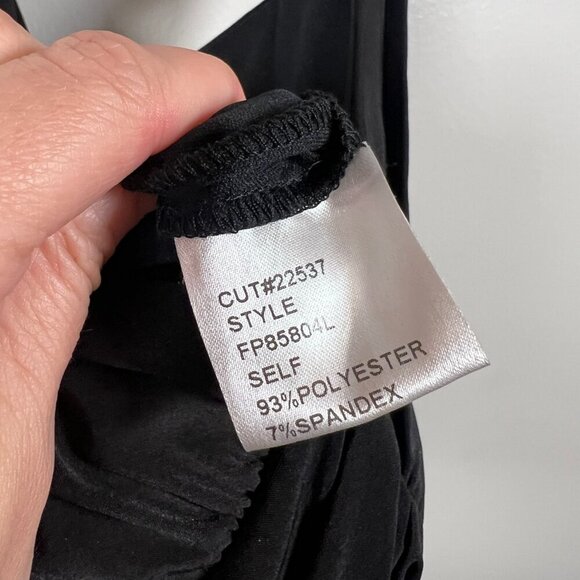 Tadashi Collection Halter Gown Dress Size Large Black Formal Maxi Event Evening - Picture 10 of 11